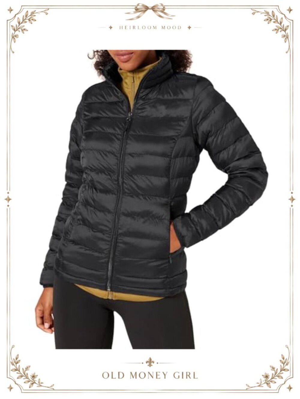 Lightweight Packable Puffer Jacket Water-Resistant Quilted Coat